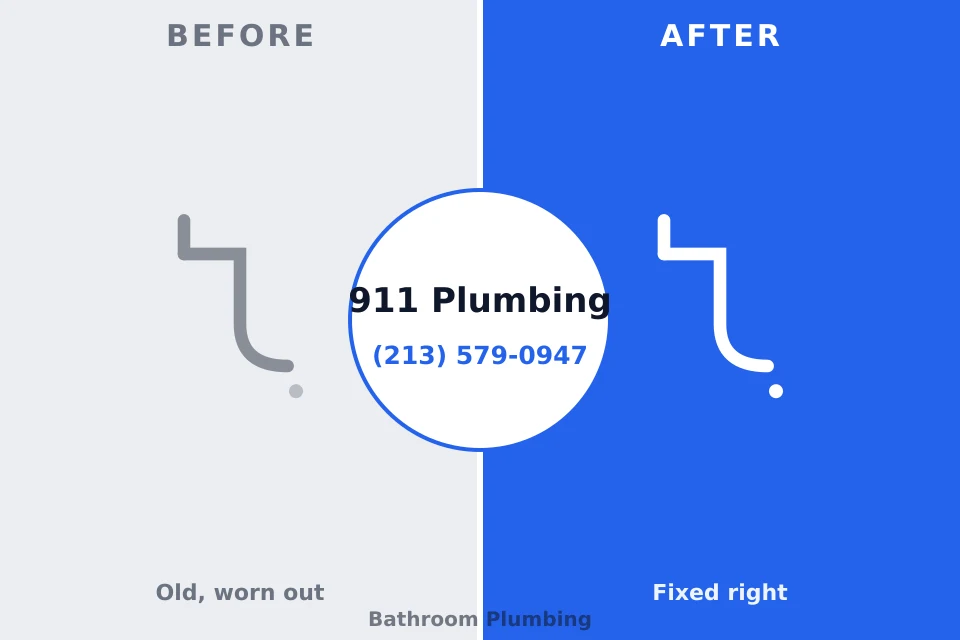 Before and after: plumbing company Hays, NC